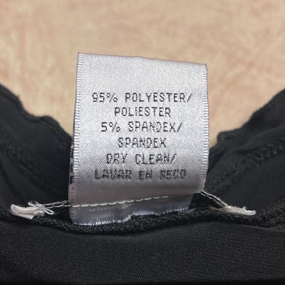 Vintage 90s JR Nites by Carol Lin Black Ruffled Bolero Shrug 3/4 Sleeve Open - Picture 5 of 6